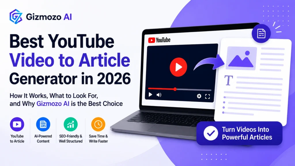 youtube video to article generator