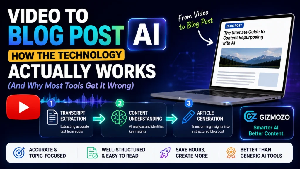 video to blog post AI